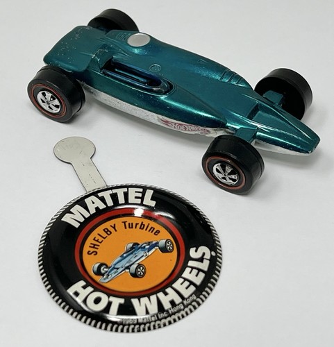 1969 Hot Wheels Redline Shelby Turbine Aqua mit Knopf - Hong Kong