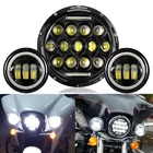 7" LED Headlight + Passing Lights For Suzuki Boulevard C50B C50C C50T C90
