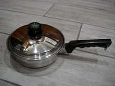 1st Edition CUTCO USA 1 Qt. Saucepan & Lid 5-Ply Aluminum Core Stainless MINT!