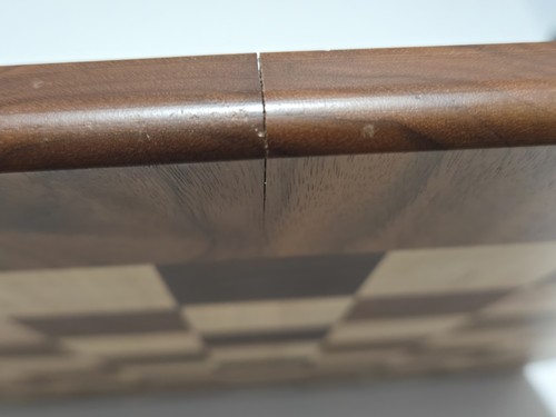 Vintage Drueke 18x18 Model Chess Board Double-Sided Walnut/Birch 1.75” Squares - Picture 14 of 15