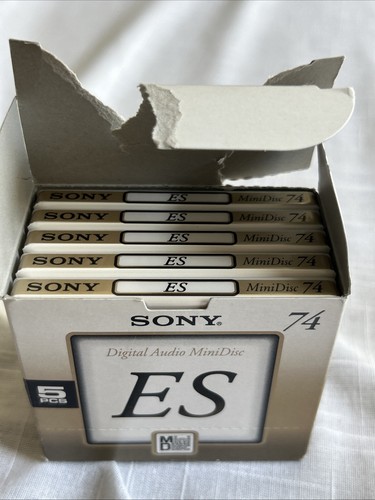 Sony (5) Premium 74 Min ES Minidisc Rohlinge versiegelt MDW74M NEU/Japan, kostenloser Versand- - Bild 4 von 6