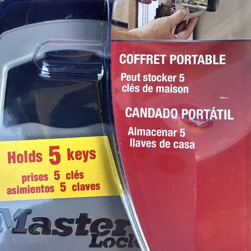master lock key box 5400D, Key Safe w/ Combination Lock, 5 Keys Capacity - Picture 2 of 2