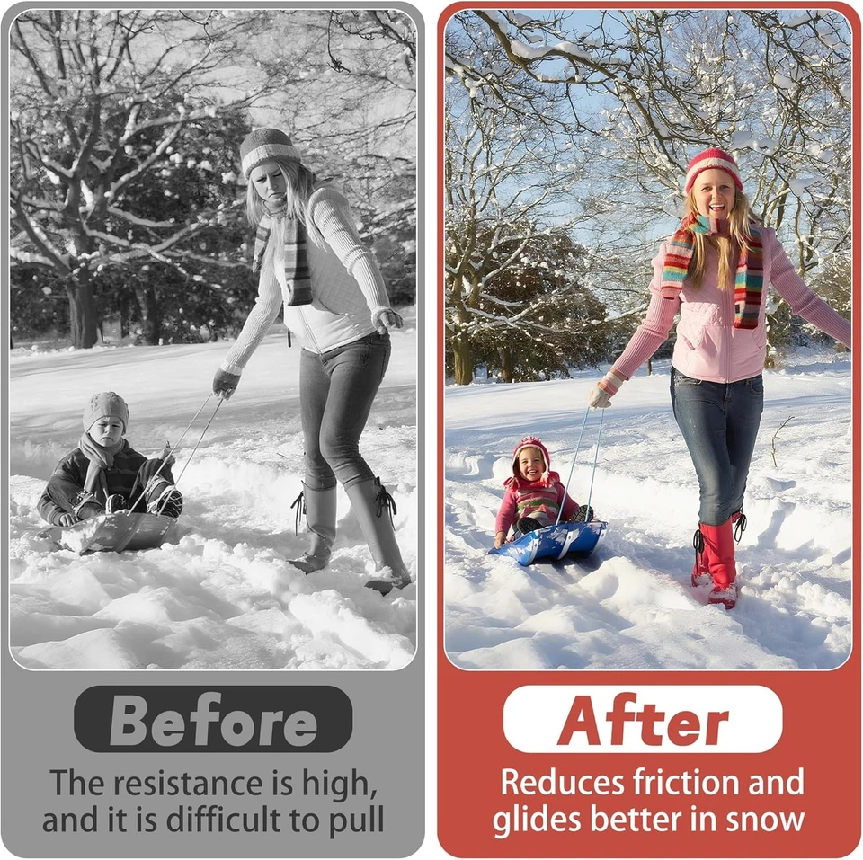 Kit de corredor de trineo de 6 piezas con tuercas y tornillos, tiras de corredor de trineo de 47"" × 0,9", Foto 3 de 4