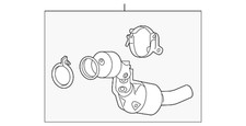 Genuine Jaguar Catalytic Converter T2R17633