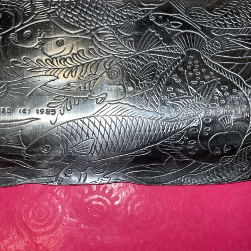 Arthur Court 1985 Aluminum Long Rectangular Fish Serving Deco Dish - Picture 5 of 6