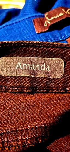 Lote 2 Jeans Gloria Vanderbilt Amanda Medianos 8 Marrón Azul Denim 5 Bolsillos - Imagen 3 de 20