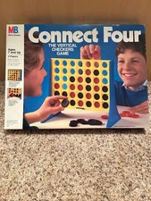 Connect Four The Vertical Checkers Game vintage 1990 Milton Bradley parts