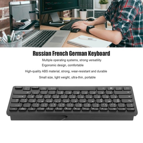 (German)Computer Keyboards Ergonomic Design UltraThin Mini Durable Wired 78 SG - Picture 19 of 23