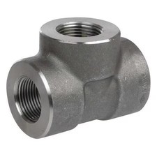 1" Fnpt 316 Ss Threaded Tee, 2Ua35