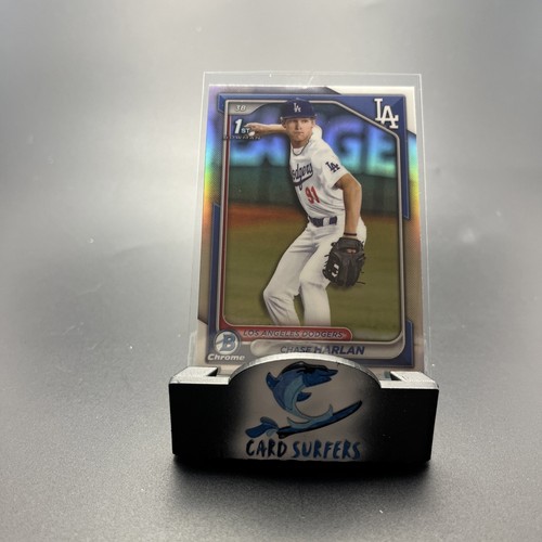 CHASE HARLAN 2024 BOWMAN DRAFT CHROME 1ST REFRACTOR LOS ANGELES DODGERS #BDC-96