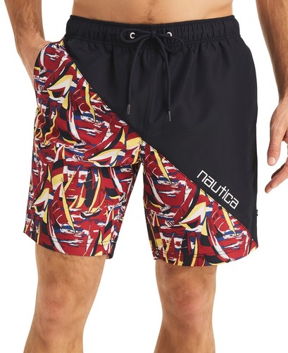 Nautica Mens Regular fit Swim Trunks Swimwear XXL Blue
