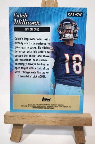 2024 Topps Chrome Caleb Williams All-Etch RC Rookie #CAE-CW Bears - 第 10/18 張圖片