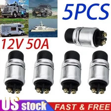 5Pack Heavy Duty Push Start Button Switch Engine Starter Marine Horn Button New