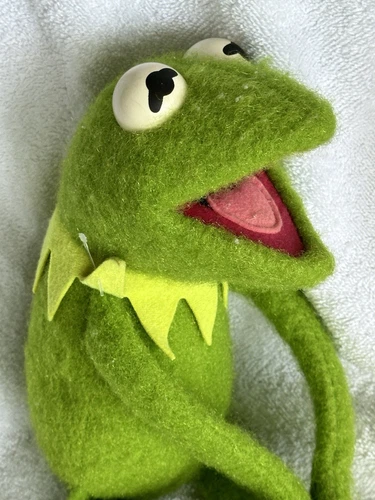 VTG 70s Authentic Kermit the Frog Fisher Price #850 Jim Henson Muppet Doll Plush