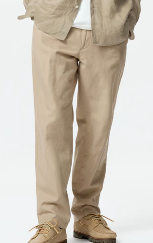 UNIQLO Linen Blend Relaxed Pants High Quality Materials Beautiful Silhouette NEW - Picture 16 of 17