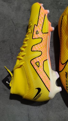 NIKE ZOOM MERCURIAL SUPERFLY 9 ACADEMY FG/MG YELLOW DJ5625-780 MEN'S SIZE 12 - Picture 4 of 19
