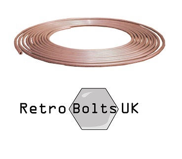3//16/" Cupro-Nickel Brake Pipe Tubing 25ft Roll Classic Mini Cooper S Austin