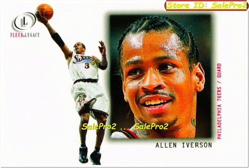 100++ ALLEN IVERSON NBA SINGLES ROOKIE INSERT GAME JERSEY SET LOT YOU PICK LIST - Picture 44 of 66