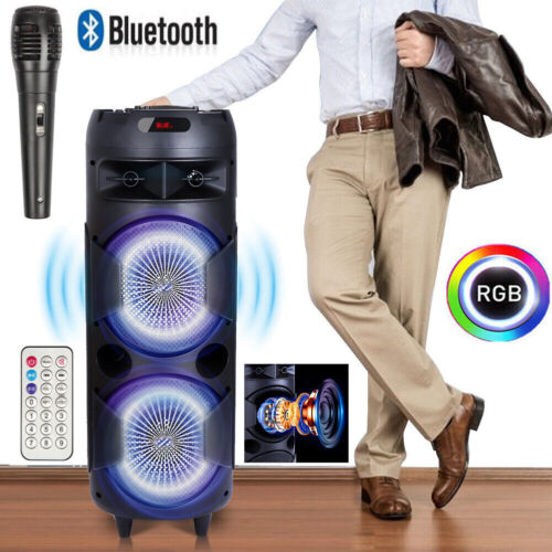Haut-parleur Bluetooth 6 000 W caisson de basses portable système audio basse lourde fête et micro - Photo 14 sur 22