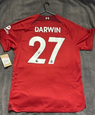 Signed Darwin Nunez Liverpool Shirt. BNWT. LFC. Photo proof