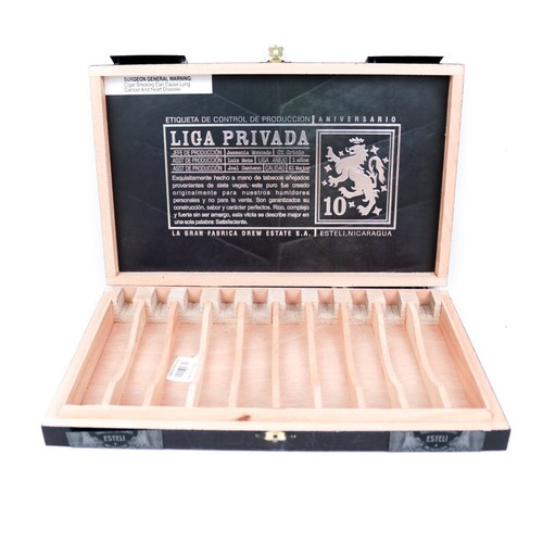 "Menge 5 Liga Privada Robusto Anniversario Holz Zigarrenbox 11,75"" x 7,5"" x 1,25" - Bild 5 von 12