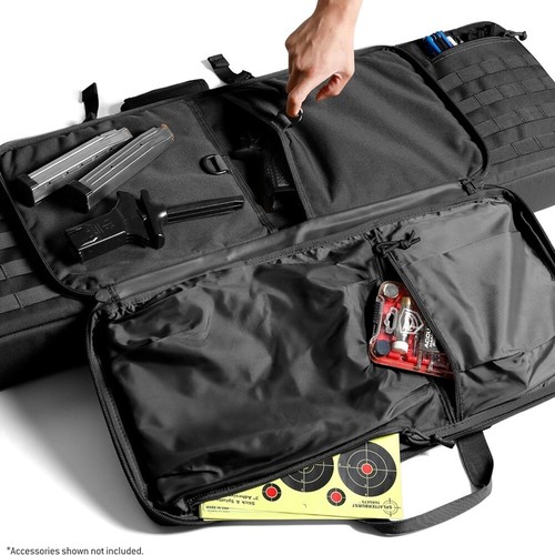 37-47" Tactical Double Rifle Bag Gun Range Padded Soft Case Backpack Carry Case - Picture 4 of 38