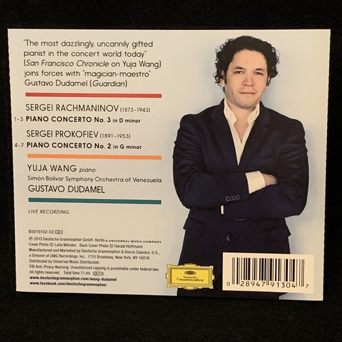 RACHMANINOV & PROKOFIEV Concertos - YUJA WANG - GUSTAVO DUDAMEL - DG CD 2013 - Imagen 2 de 3