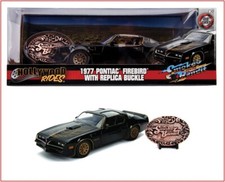 Jada SMOKEY & the BANDIT 1977 Pontiac FIREBIRD Trans Am + Replica BUCKLE 🌟NEW🌟