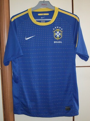 [レア] Nike ナイキ　2010年　ブラジル代表　アウェイユニフォーム ブラジル代表 2010 Nike アウェイ半袖 ユニフォーム（インポート