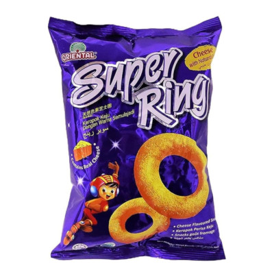 60g x 10 PACKS Oriental Super Ring Snack Cheese Flavoured