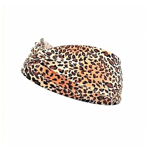Diademas para mujeres nudo cruzado leopardo diadema yoga deportes correr turbante boho - Imagen 18 de 30