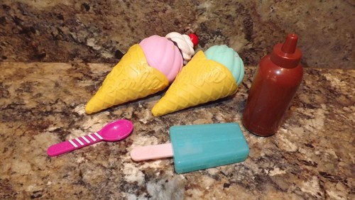 Barbie Just Play Eiswagen Zubehör Ersatz, Eistüten und Top