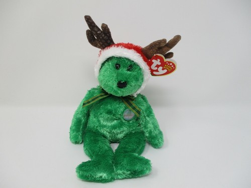 Ty Beanie Baby 2002 Holiday Teddy Bear With Tag Plush Christmas - Picture 1 of 6
