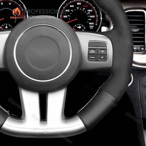 MEWANT DIY Echtleder Wildleder Lenkradbezug für Dodge Challenger SRT Charger SRT - Bild 4 von 11