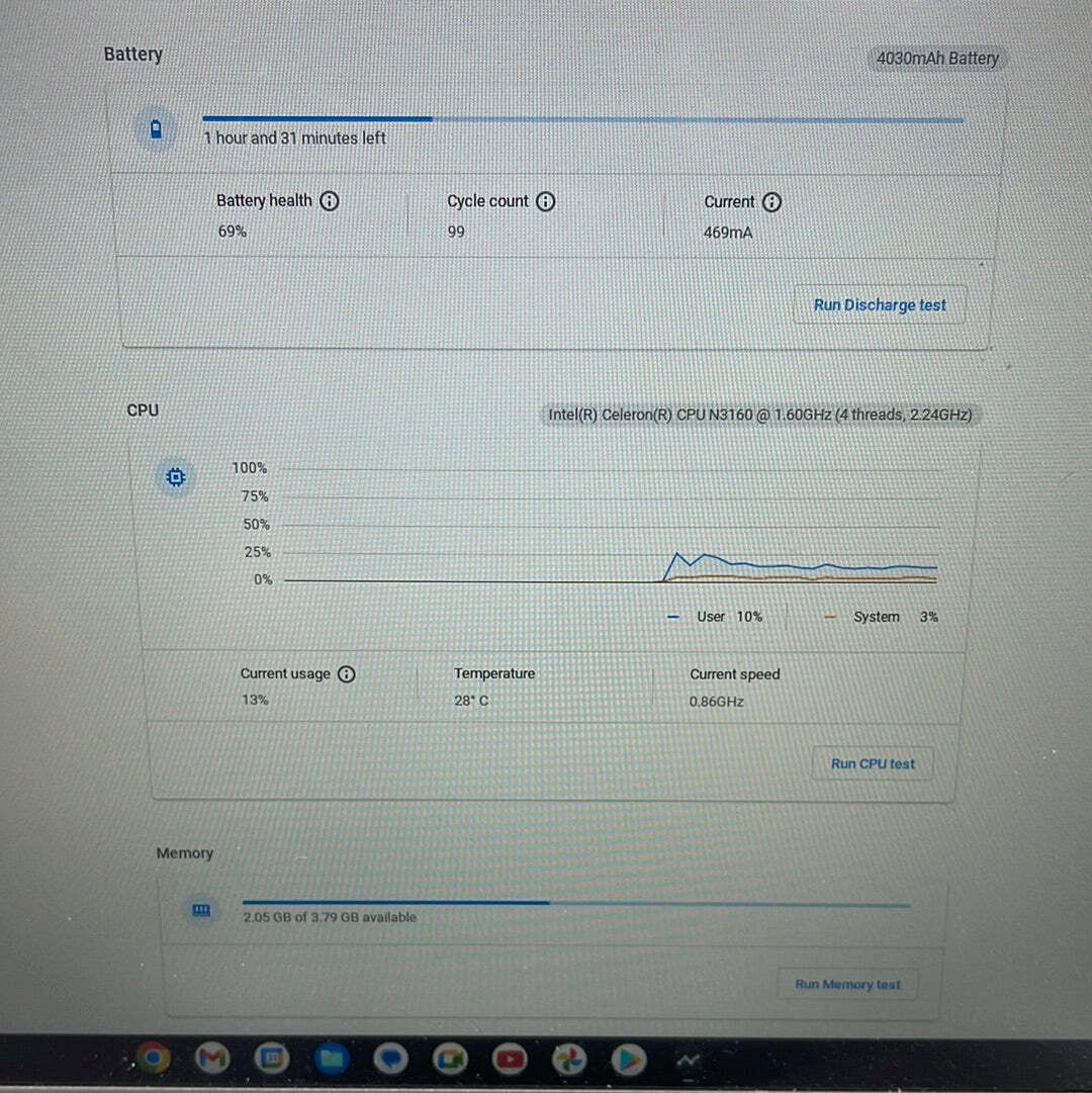 Acer Chromebook 14 N16P1 14" Celeron 1.6GHz 4GB Ram 32GB eMMC - Picture 2 of 14