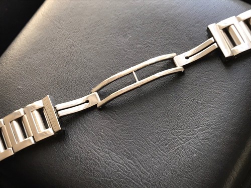 Original Herren Bulgari Edelstahl Uhrenarmband Rettangolo 21mm JB1.01 - Bild 8 von 8