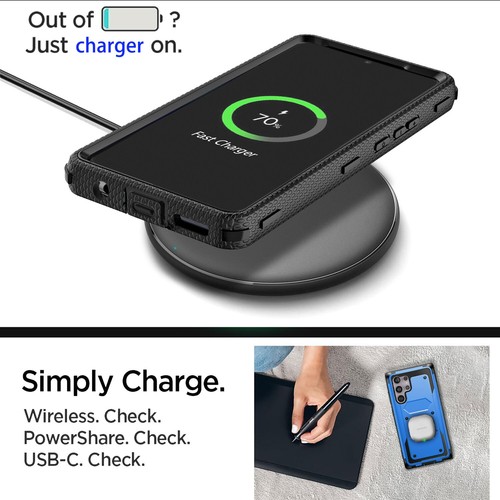 Dual Layer Rugged Hard Phone Case Cover For Samsung Galaxy S24/S24+/S24 Ultra 5G - Picture 22 of 54