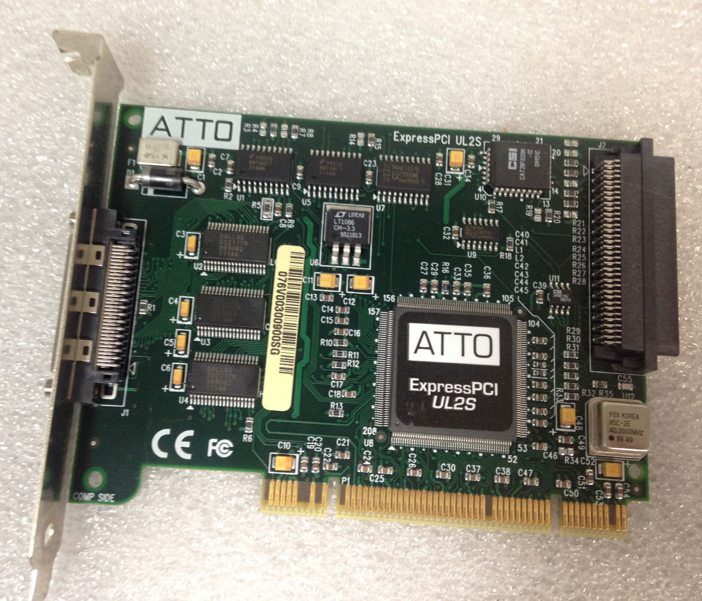 ATTO Express PCI-UL2S SCSI Controller Card