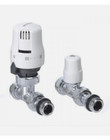 Altecnic Ecopac 15mm straight Thermostatic Radiator Valve Twin pack 200475 LTC