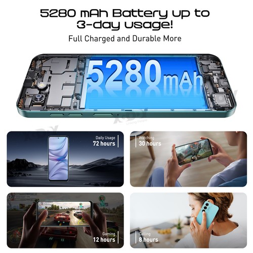 New 6.8" Factory Unlocked Android 12 Cell Phone Smartphone Dual SIM 8 Core 128GB - Picture 44 of 47