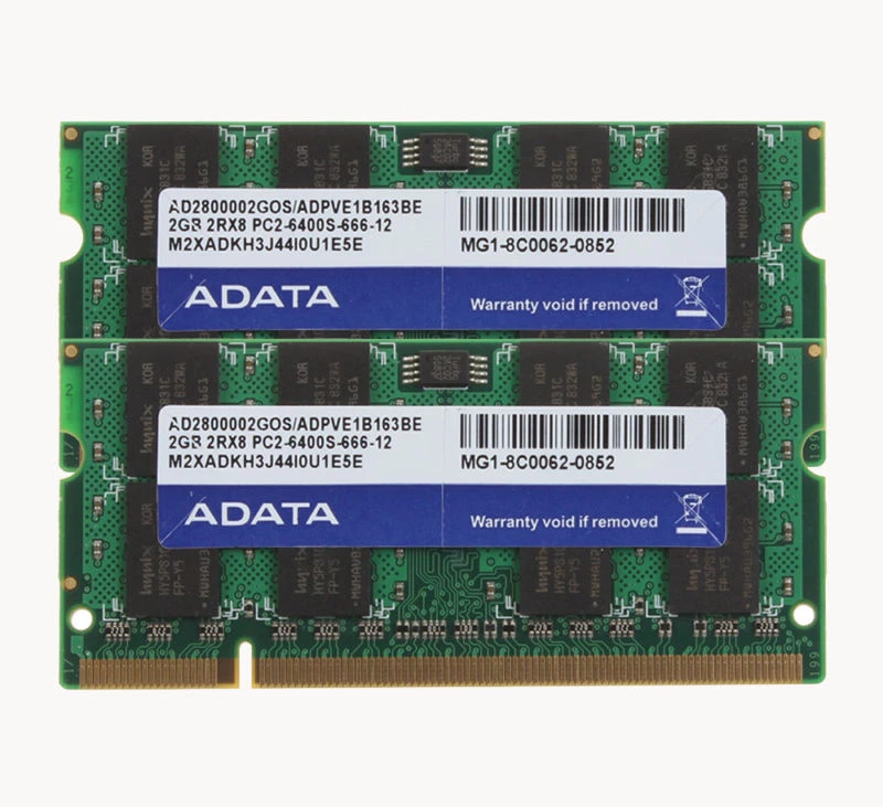 Adata 8GB 4X 2GB 2 GB PC2-6400S DDR2 800Mhz SODIMM Laptop RAM Memory CL6 Non-Ecc - Image 2 of 4