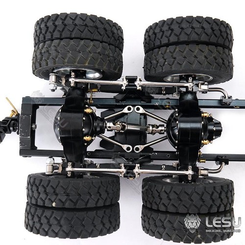 Suspensión trasera metálica 1/14 para ejes diferenciales LESU camión tractor de radiocontrol - Imagen 10 de 11