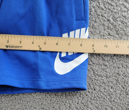 Nike Sportswear Club French Terry Shorts Boys 5 Game Royal Elastic Waist Pull On - Picture 6 of 17