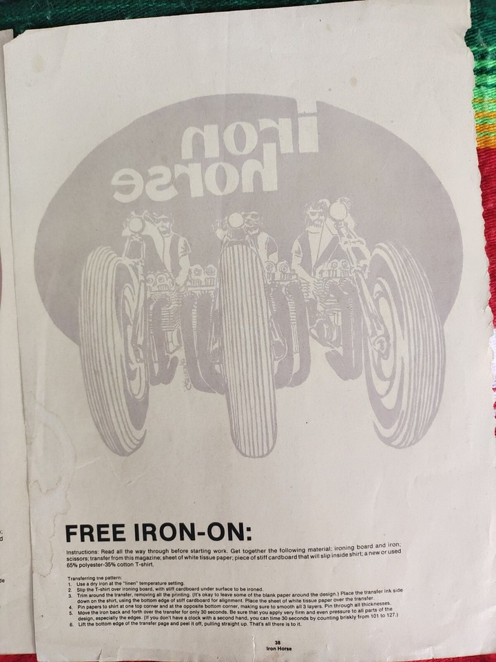 3 Easyriders Iron Ons eBay