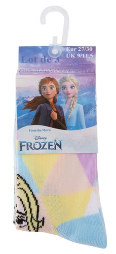 Girls Disney Frozen 3 Pack Socks Kids Elsa Multipack Ankle Socks For Kids Gift - Picture 3 of 32