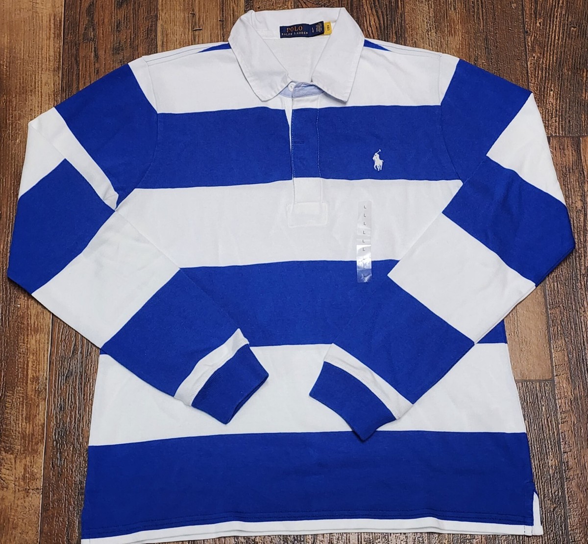 NWOT Polo Ralph Lauren Women's Relaxed Fit Blue White