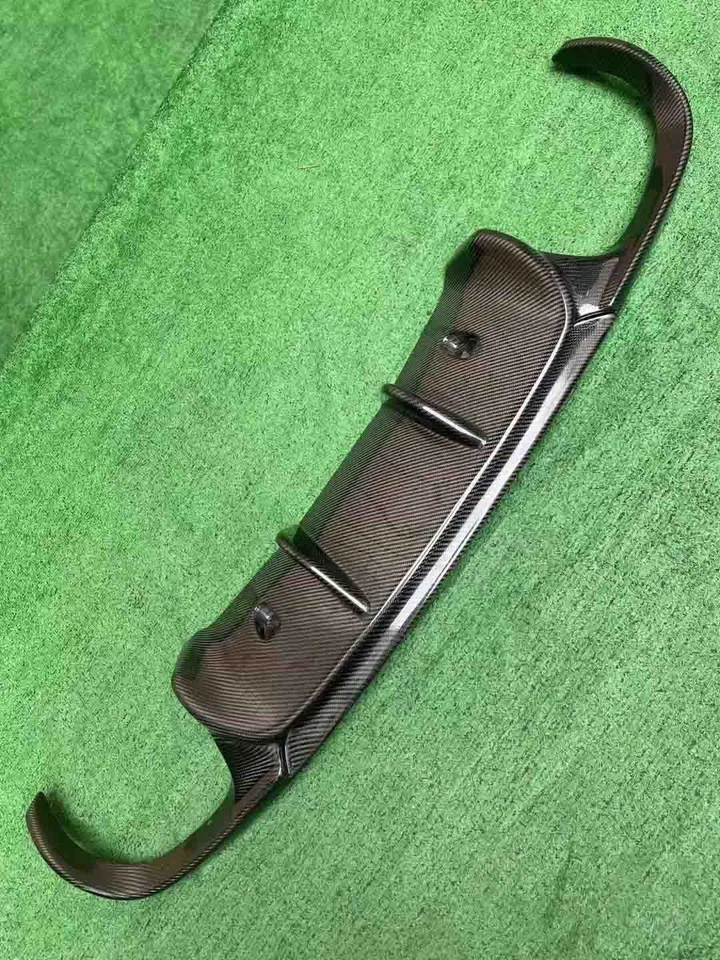 For 2012-2015 Porsche 911 991.1 VRS style Carbon Fiber Rear Bumper Lip Diffuser - Image 4 of 4