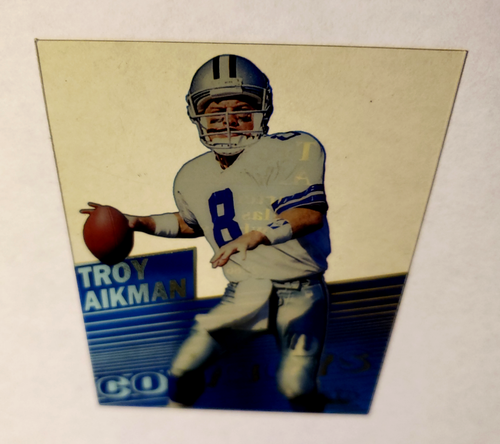 1995 Pacific Collection TROY AIKMAN Triple Folder Crystalline CR1 Dallas Cowboys - Picture 5 of 10