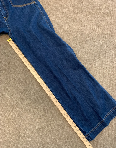 House Of Harlow 1960 Wide Leg Jeans Womens 27 High Rise Flare Trouser Denim - Picture 6 of 10