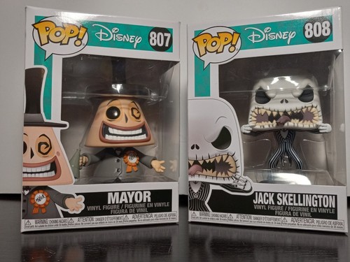 ¡FUNKO POP! Películas JACK SKELINGTON #808 Mayor #807 PESADILLA ANTES DE NAVIDAD - Imagen 11 de 16